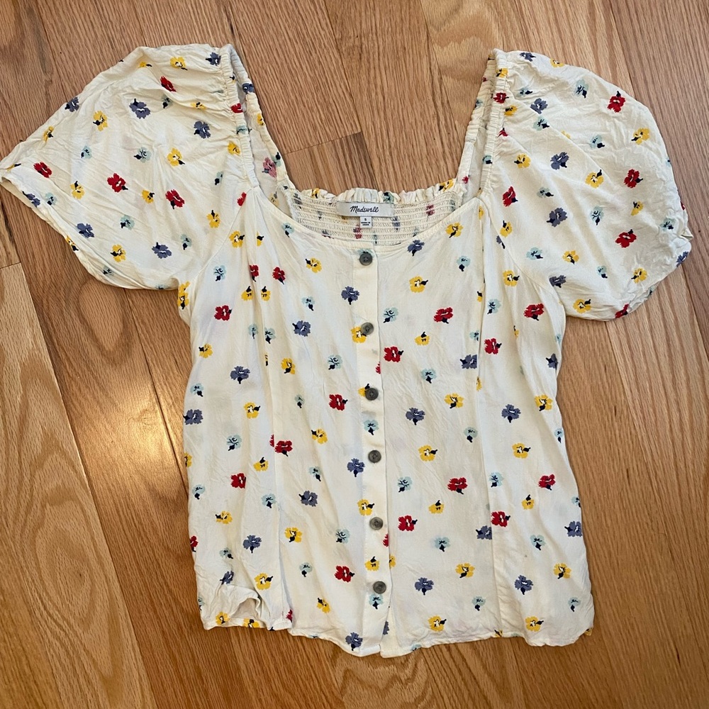 Madewell flower shirt